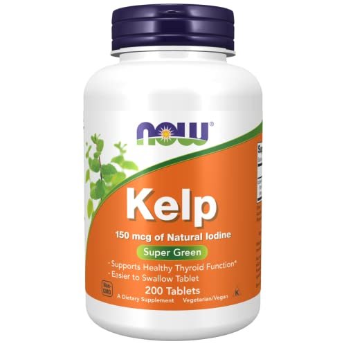 NOW Foods Kelp – 150 mcg natürliches Jod, 200 Tabletten
