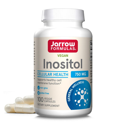 Jarrow Formulas Inositol 750 mg – Nahrungsergänzungsmittel für Leberunterstützung und Zellgesundheit, 100 vegane Kapseln