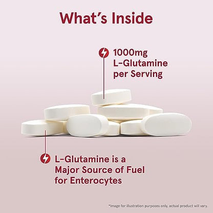 Jarrow Formulas L-Glutamin 1000 mg – Nahrungsergänzungsmittel für Muskelgewebe, multifunktionale Aminosäure, Immununterstützung, 100 Easy-Solv Tabletten, 50-100 Tage Versorgung