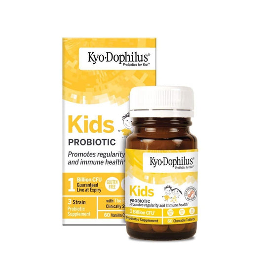 Kyolic Kyo-Dophilus Kids Probiotikum – 60 Kautabletten für Verdauung und Immunsystem
