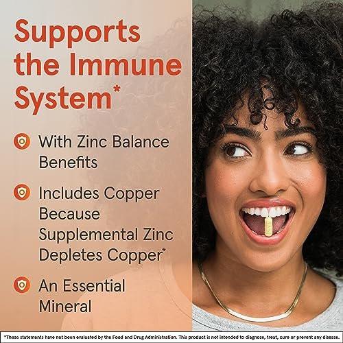 Jarrow Formulas Zinc Balance 15 mg – 100 Kapseln – Zink mit Kupfer – Essentielle Mineralien zur Unterstützung des Immunsystems – Glutenfrei, vegan