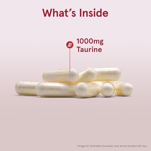 Jarrow Formulas® Taurin 1000 mg – Nahrungsergänzungsmittel, Aminosäure zur Unterstützung der Gehirngesundheit, 100 Kapseln, 100-Tage-Vorrat