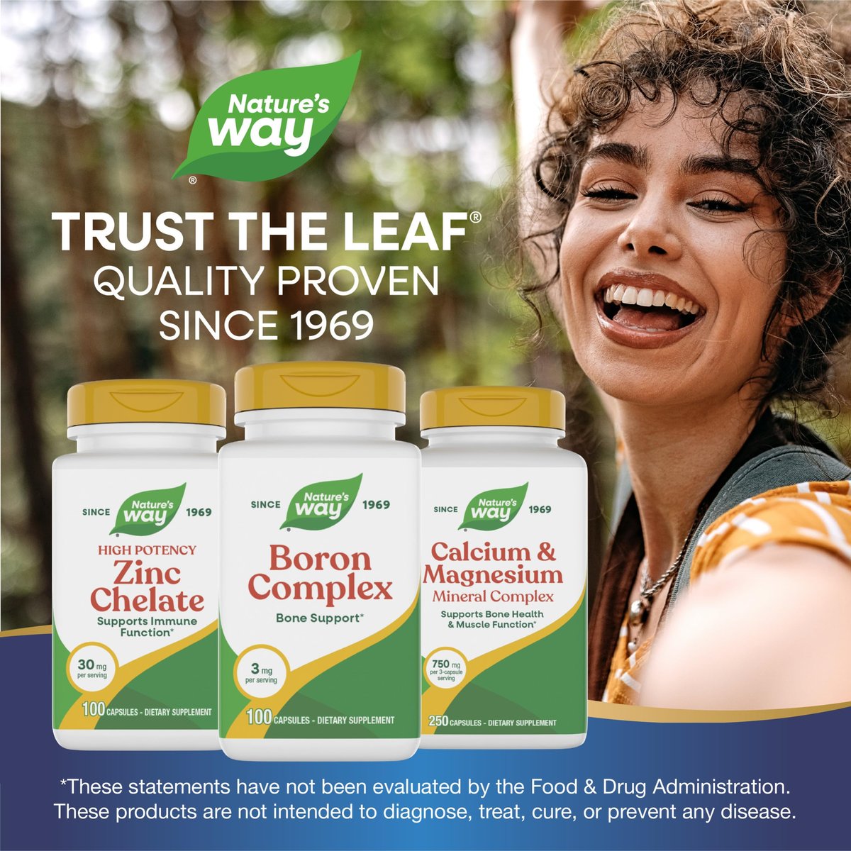 Nature's Way Boron Complex, Knochenunterstützung*, 3 mg pro Portion, glutenfrei, 100 Kapseln (Verpackung kann variieren)