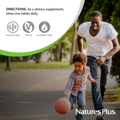 NaturesPlus Orange Juice Jr. – 180 Kautabletten – 100 mg Vitamin C – Immunsystem-Unterstützung – Sanft zum Magen – Vegan, Glutenfrei – 180 Portionen