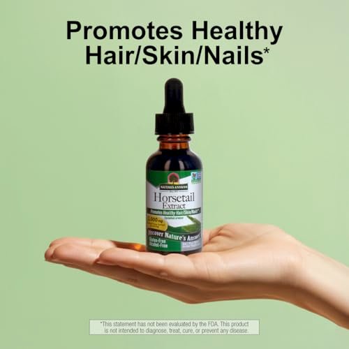 Nature's Answer Schachtelhalm | Fördert gesundes Haar, Haut & Nägel | Hergestellt in den USA | Glutenfrei, alkoholfrei, koscher zertifiziert & ohne Konservierungsstoffe 30 ml