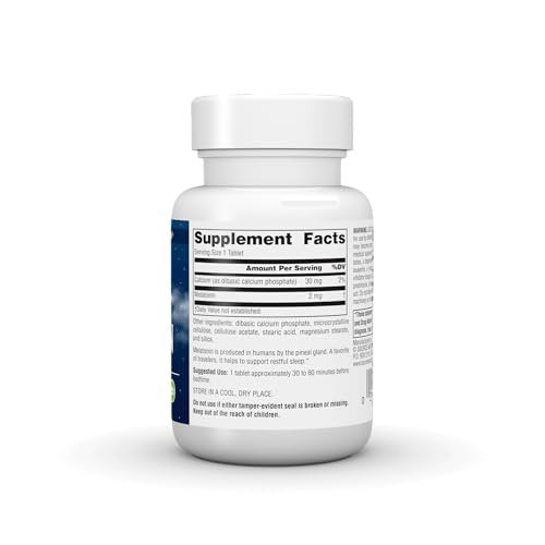 Source Naturals Melatonin 2 mg – 120 Zeitfreisetzungstabletten zur Förderung des Schlafs*