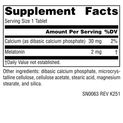 Source Naturals Melatonin 2 mg – 120 Zeitfreisetzungstabletten zur Förderung des Schlafs*