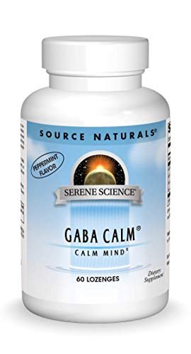 Source Naturals Serene Science GABA Calm Quick Dissolving Lutschtabletten Pfefferminzgeschmack - 60 Stück