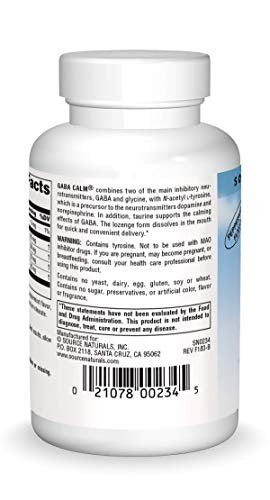 Source Naturals Serene Science GABA Calm Quick Dissolving Lutschtabletten Pfefferminzgeschmack - 60 Stück