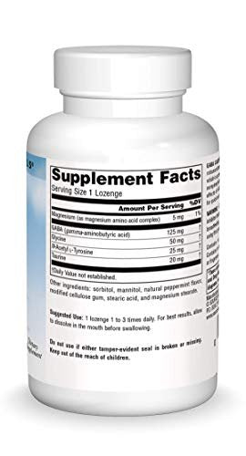 Source Naturals Serene Science GABA Calm Quick Dissolving Lutschtabletten Pfefferminzgeschmack - 60 Stück