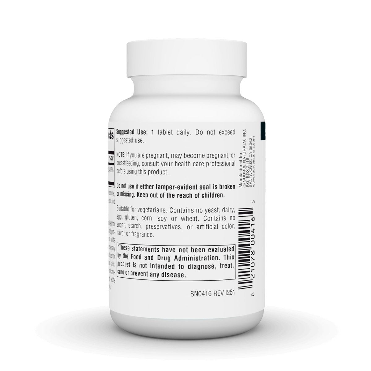 Source Naturals Vitamin B-6 500 mg - 100 Tabletten | Hochdosiertes Pyridoxalphosphat