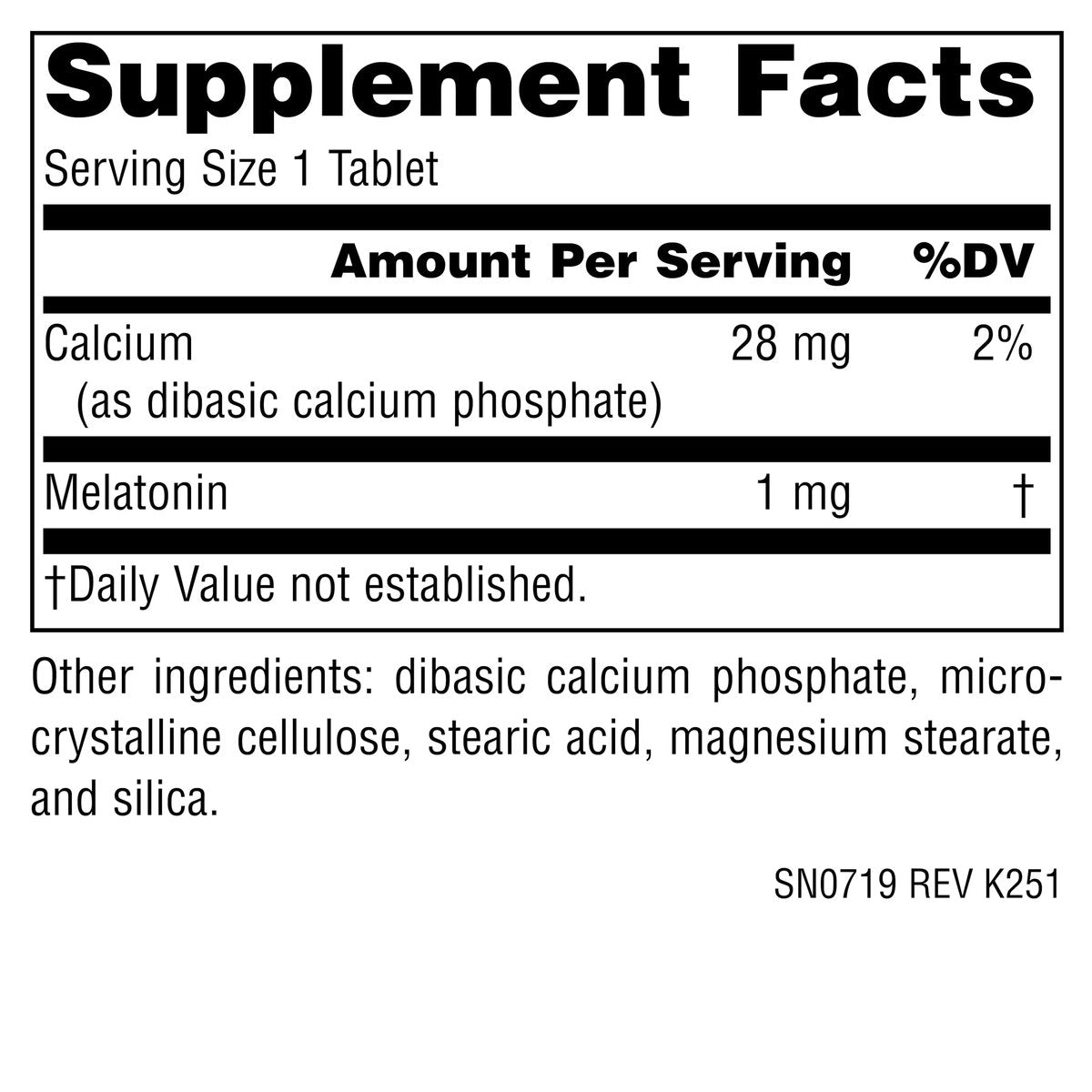 Source Naturals Melatonin 1 mg – 100 Tabletten – Schlafunterstützung*