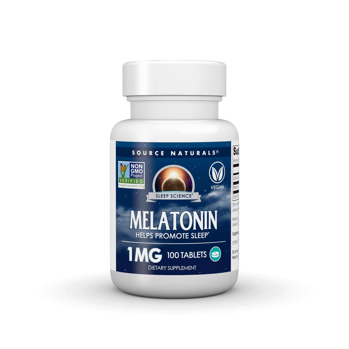 Source Naturals Melatonin 1 mg – 100 Tabletten – Schlafunterstützung*