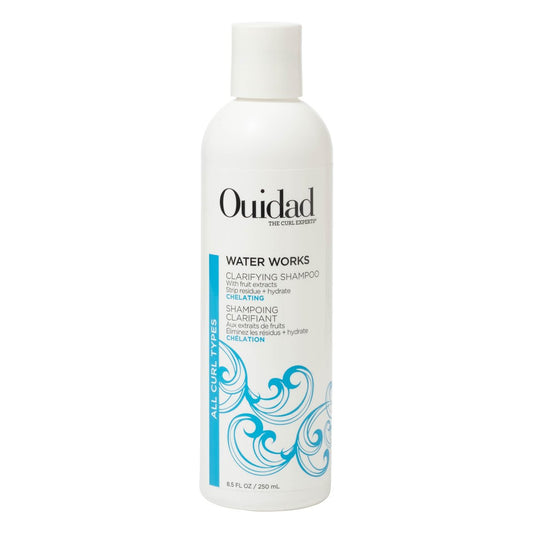 Ouidad Water Works Curly Hair Shampoo – Klärendes Shampoo gegen Rückstände, bewahrt die natürliche Feuchtigkeit der Locken, für alle Lockentypen