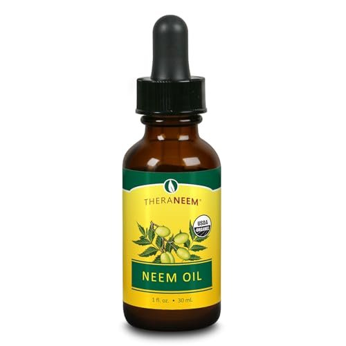 TheraNeem Neemöl - Bio Neemsamenöl für Haut, Gesicht, Haare, Nägel & mehr, USDA Bio-zertifiziert, kaltgepresst, 100% rein - 30 ml