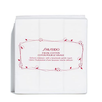 Shiseido Gesichtspads aus Baumwolle – 165 Stück – Sanfte Reinigung und Make-up-Entfernung – 100 % natürliche, superweiche Wattepads
