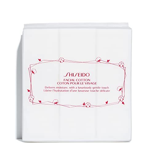 Shiseido Gesichtspads aus Baumwolle – 165 Stück – Sanfte Reinigung und Make-up-Entfernung – 100 % natürliche, superweiche Wattepads