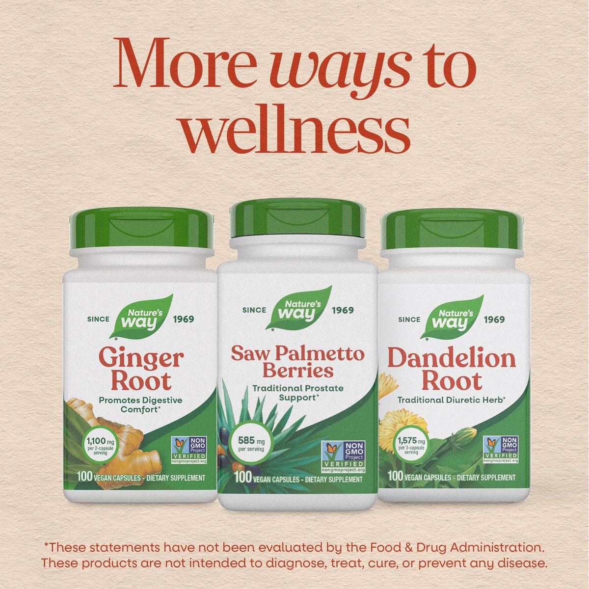 Nature's Way Sägepalmenbeeren – Traditionelle Prostatagesundheit,* Pflanzliches Nahrungsergänzungsmittel für Männer, 585 mg pro Portion, Non-GMO Project verifiziert, vegane Kapseln, 180 Stück