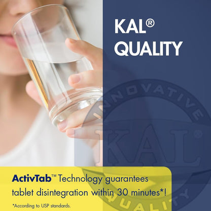 KAL DHEA 5 mg Tabletten – DHEA 5 mg Supplement für Frauen & Männer, 99,5 % rein, natürliche tägliche Unterstützung, vegetarisch – 60 Tabletten