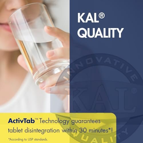 KAL DHEA 5 mg Tabletten – DHEA 5 mg Supplement für Frauen & Männer, 99,5 % rein, natürliche tägliche Unterstützung, vegetarisch – 60 Tabletten