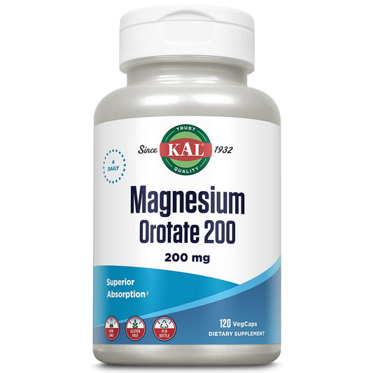 KAL Magnesium Orotat Tabletten, 60 Stück – Hochbioverfügbares Magnesiumpräparat