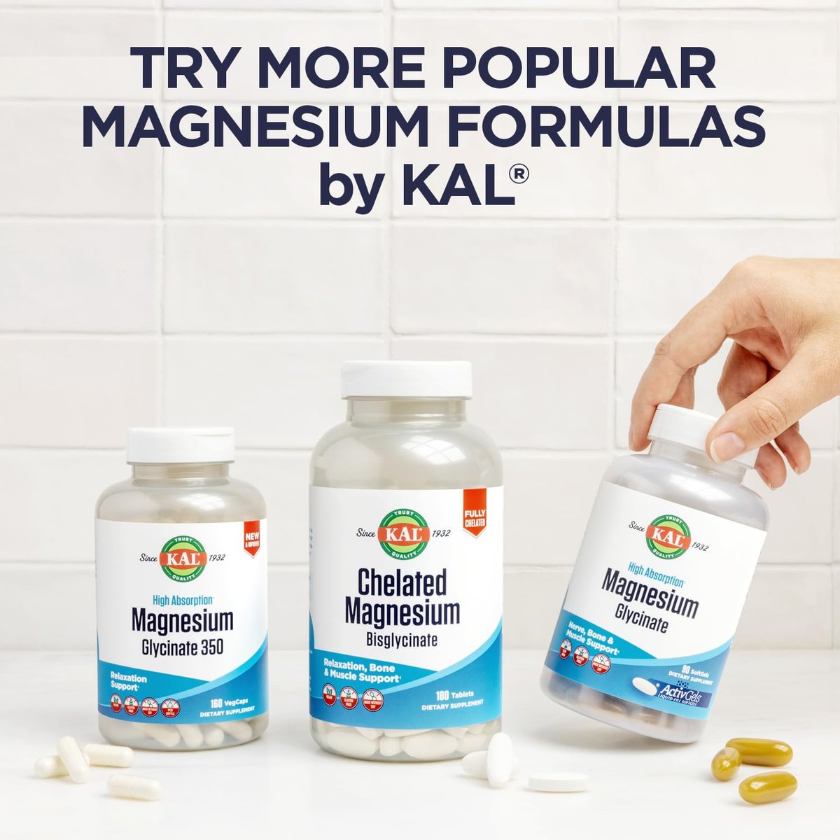 KAL Magnesium Orotat Tabletten, 60 Stück – Hochbioverfügbares Magnesiumpräparat