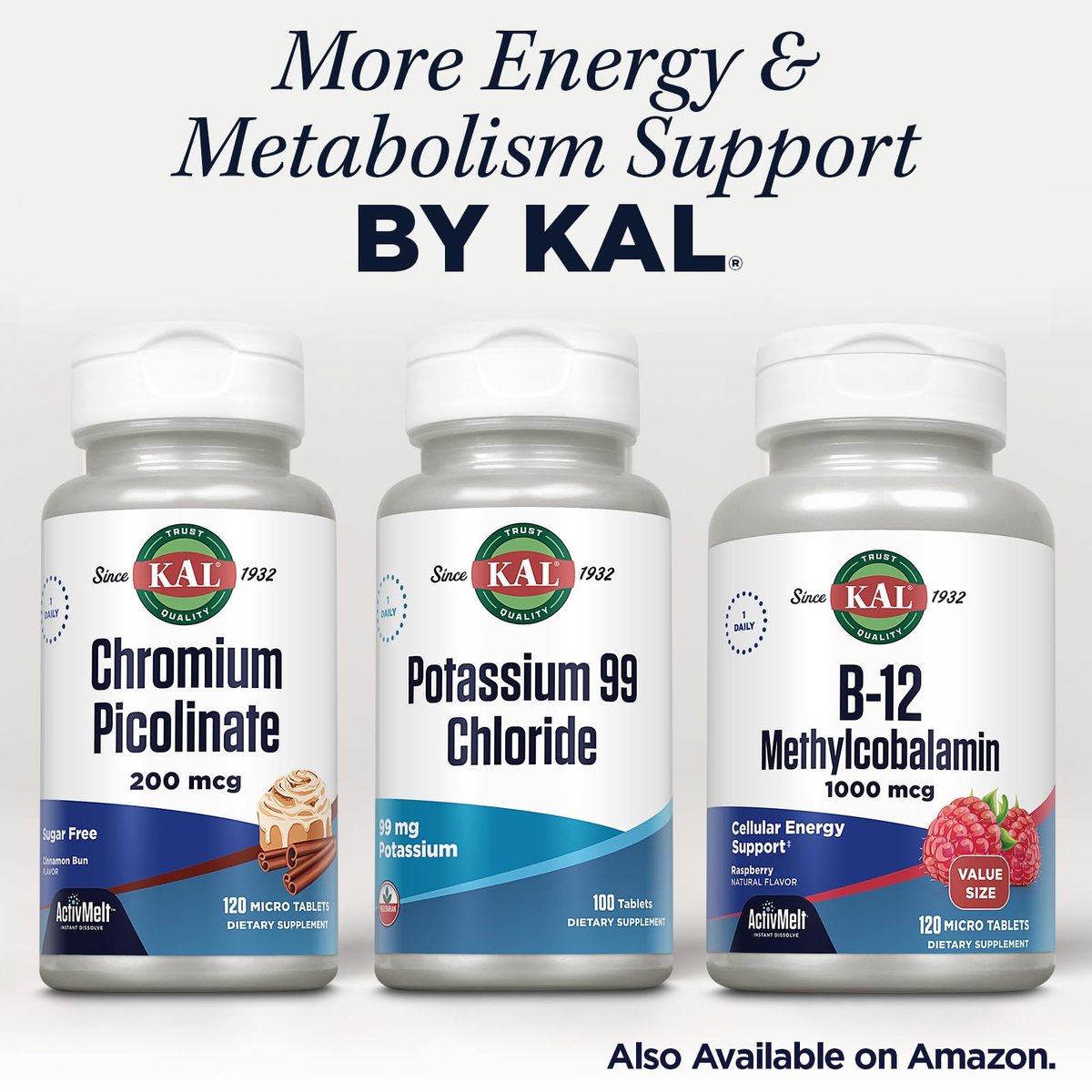 KAL Potassium 99 Chlorid - 99 mg Kaliumchlorid Tabletten, Elektrolyt-Ergänzung für Männer und Frauen - 100 Tabletten