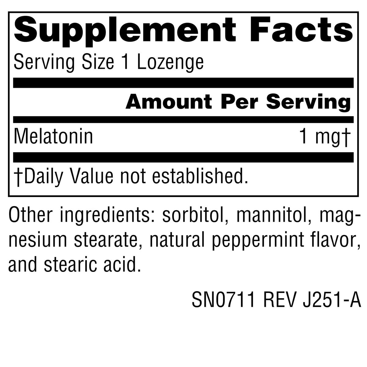 Source Naturals Melatonin 1 mg – 300 Minzgeschmack-Lutschtabletten zur Unterstützung des Schlafs*