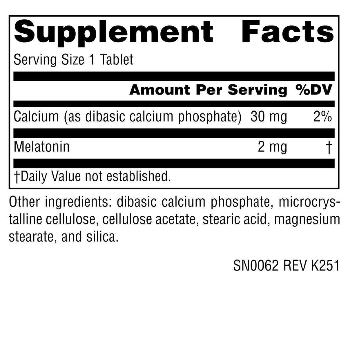 Source Naturals Melatonin 2 mg – 60 zeitverzögerte Tabletten zur Förderung des Schlafs*