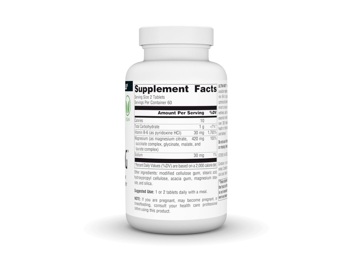 Source Naturals Ultra-Mag, 5-in-1 – Bioverfügbares Magnesium für Muskeln & Nerven* – 120 vegane Tabletten