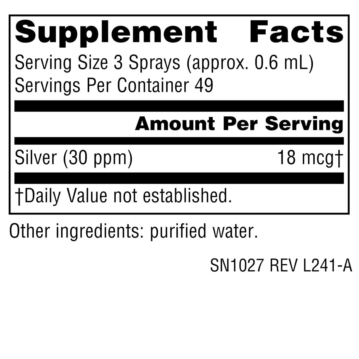 Source Naturals Wellness Kolloidales Silber 30 PPM – 1 Fl. oz. Sprühflasche