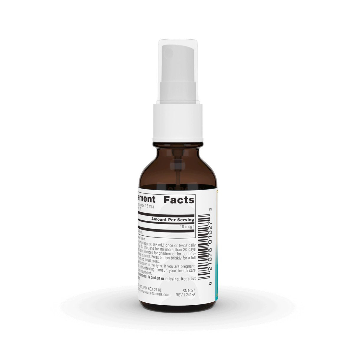 Source Naturals Wellness Kolloidales Silber 30 PPM – 1 Fl. oz. Sprühflasche