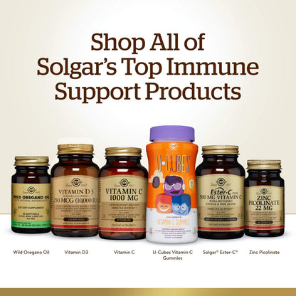 Solgar Vitamin C 1500 mg mit Hagebutte, 180 Tabletten - Antioxidans & Immununterstützung - Gesamtwohlbefinden - Unterstützt gesunde Haut & Gelenke - Non GMO, Vegan, Glutenfrei, Laktosefrei, Koscher - 180 Portionen