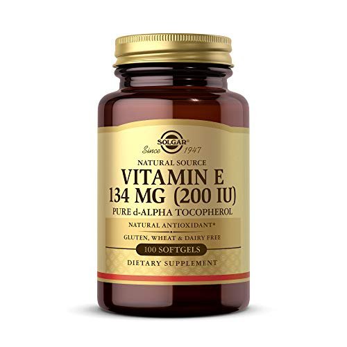 Solgar Vitamin E 200 IE Alpha, 100 Softgels – Antioxidant, gesunde Haut, Immunsystem – natürliches Vitamin E – glutenfrei, laktosefrei – 100 Portionen