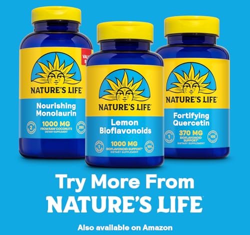 Nature's Life Zitrus-Bioflavonoide 1000 mg – Nahrungsergänzung mit Hesperidin und Rutin für Antioxidans- und Zellunterstützung, Vitamin-C-Absorption – 60-Tage-Garantie, 100 Portionen, 100 Tabletten