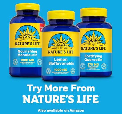 Nature's Life Zitrus-Bioflavonoide 1000 mg – Nahrungsergänzung mit Hesperidin und Rutin für Antioxidans- und Zellunterstützung, Vitamin-C-Absorption – 60-Tage-Garantie, 100 Portionen, 100 Tabletten