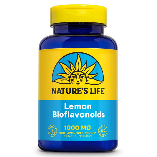 Nature's Life Zitrus-Bioflavonoide 1000 mg – Nahrungsergänzung mit Hesperidin und Rutin für Antioxidans- und Zellunterstützung, Vitamin-C-Absorption – 60-Tage-Garantie, 100 Portionen, 100 Tabletten