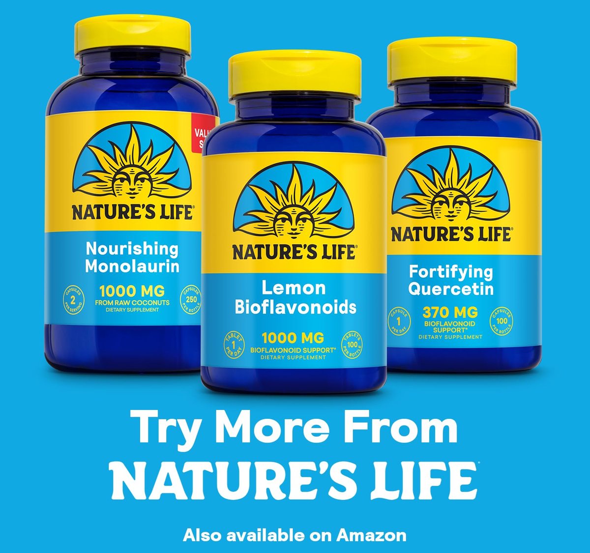 Nature's Life Zitrus-Bioflavonoide 1000 mg – Nahrungsergänzung mit Hesperidin und Rutin für Antioxidans- und Zellunterstützung, Vitamin-C-Absorption – 60-Tage-Garantie, 100 Portionen, 100 Tabletten
