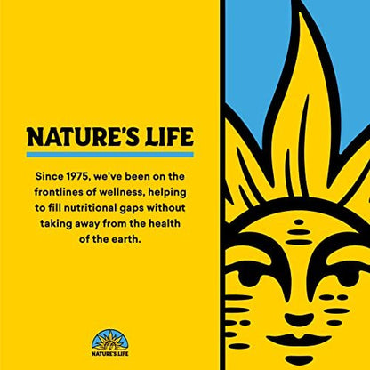 Nature's Life Zink Picolinat 30mg mit 2mg Kupfer – Chelat-Zink für Immunsystem, Herz-Kreislauf, Haut, Zellen und Muskeln – 60-Tage-Garantie – 50 Portionen, 50 Kapseln