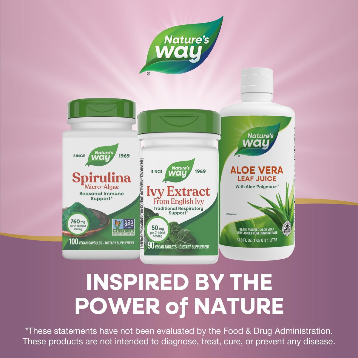 Nature's Way Efeu-Extrakt aus Efeublättern, Traditionelle Unterstützung der Atemwege*, 50 mg pro 2-Tabletten-Portion, 90 vegane Tabletten (Verpackung kann variieren)