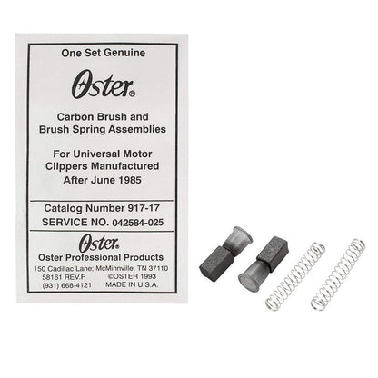 Oster Ersatz-Kohlebürsten-Set für Haarschneidemaschinen (4 Stück) – schwarz, ab Juni 1985