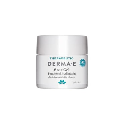 Derma E Narbengel – Narbenbehandlung für das Gesicht – Feuchtigkeitsspendendes Gel für Aknenarben, Verbrennungen & Dehnungsstreifen mit Panthenol & Allantoin, 60 ml