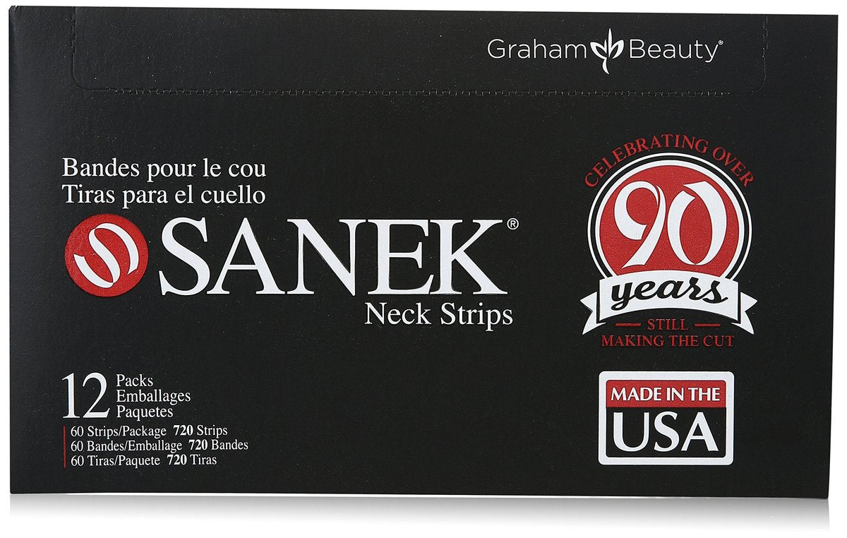 Sanek Display Nackenstreifen, 60 Stück, Packung mit 12