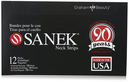 Sanek Display Nackenstreifen, 60 Stück, Packung mit 12