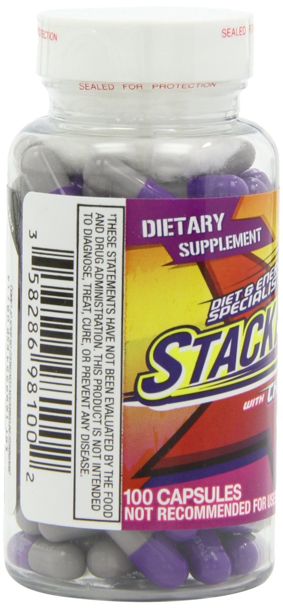 Stacker 3 Stoffwechsel-Booster Fettverbrenner mit Chitosan, Kapseln, 100 Stück Flasche