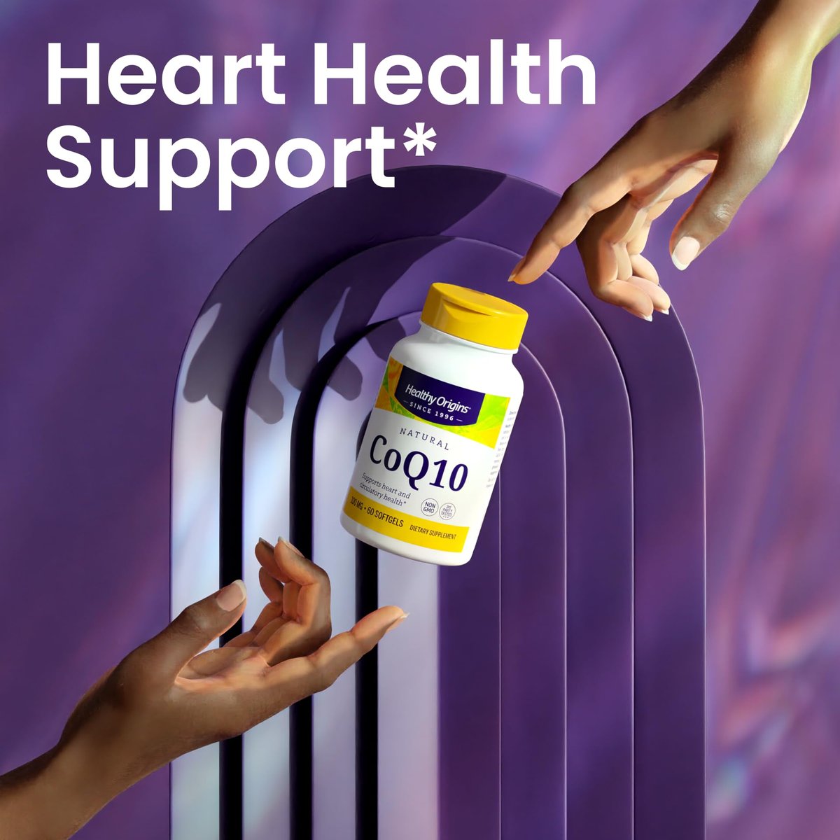 Healthy Origins CoQ10 100 mg, 30 Softgels – Natürliches Trans-Isomer Ubichinon, Hefefermentiert, Hohe Bioverfügbarkeit, Coenzym Q10 für Herzgesundheit & Zellenergie – Antioxidans Nahrungsergänzungsmittel