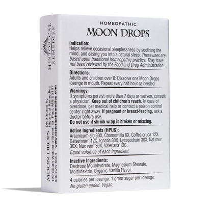 Historische Heilmittel Moon Drops Einschlafhilfe Lutschtabletten (1 Pack) | Homöopathisches Vanillegeschmack Nahrungsergänzungsmittel, Nicht gewohnheitsbildend, Vegan, Glutenfrei, Schlafunterstützung mit Coffea Cruda 12X