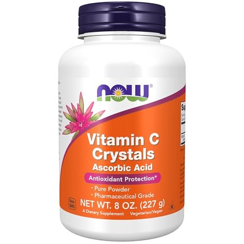 NOW Foods Vitamin C Kristalle (Ascorbinsäure) Pulver, Antioxidativer Schutz*, 227 g