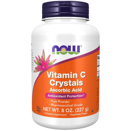 NOW Foods Vitamin C Kristalle (Ascorbinsäure) Pulver, Antioxidativer Schutz*, 227 g