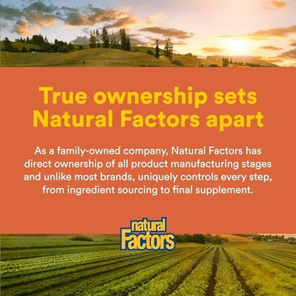 Natural Factors Kinder Kaubare Vitamin C 500 mg – Immunsystem, Knochen, Zähne & Zahnfleisch – Pfirsich, Passionsfrucht & Mango – 90 Waffeln